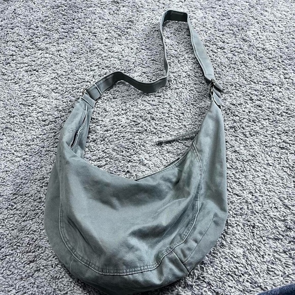 Old Navy - olive y2k bedazzled croissant crossbody bag - Picture 3 of 7